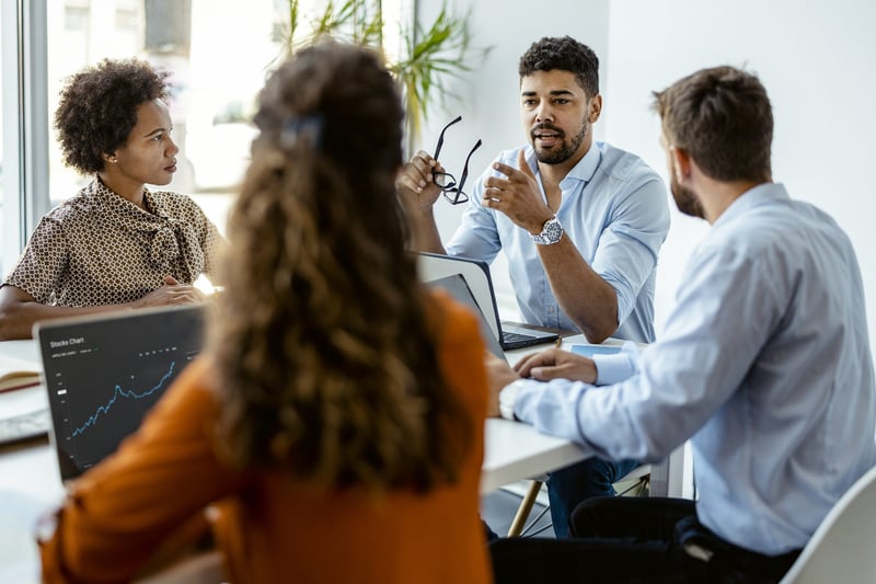 business meeting in office