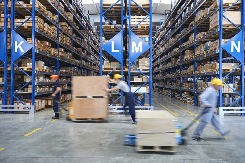 workers in a warehouse