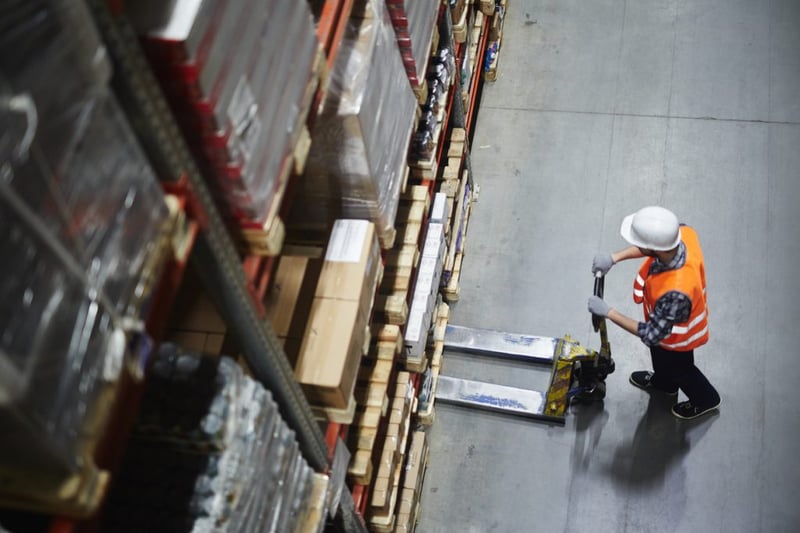 warehouse loader at work